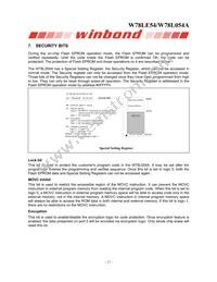 W78L054A24PL Datasheet Page 12