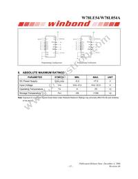 W78L054A24PL Datasheet Page 13
