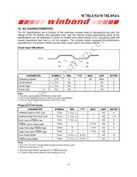 W78L054A24PL Datasheet Page 16