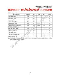 W78L054A24PL Datasheet Page 18