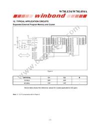 W78L054A24PL Datasheet Page 22