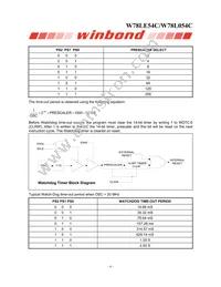 W78L054C24PL Datasheet Page 8