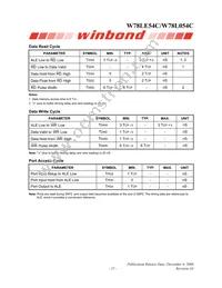 W78L054C24PL Datasheet Page 15