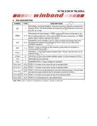 W78L058A24PL Datasheet Page 4