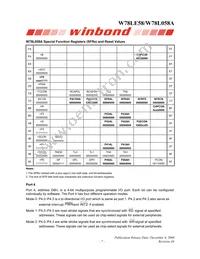 W78L058A24PL Datasheet Page 7