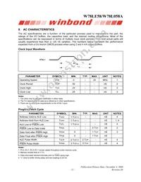 W78L058A24PL Datasheet Page 21