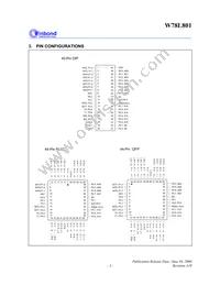W78L801A24FL Datasheet Page 3