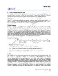 W78L801A24FL Datasheet Page 7