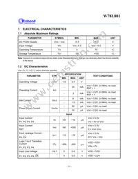 W78L801A24FL Datasheet Page 14