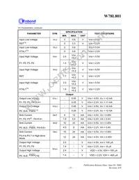 W78L801A24FL Datasheet Page 15