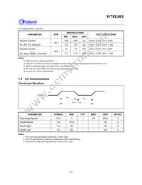 W78L801A24FL Datasheet Page 16