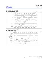 W78L801A24FL Datasheet Page 19