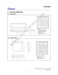 W78L801A24FL Datasheet Page 21