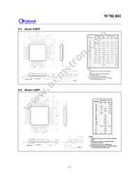 W78L801A24FL Datasheet Page 22