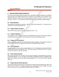 W78L812A24PL Datasheet Page 15