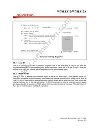 W78L812A24PL Datasheet Page 17