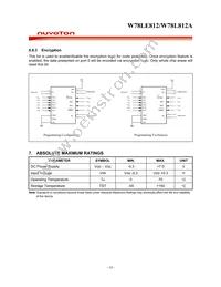 W78L812A24PL Datasheet Page 18