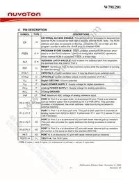 W79E201A16PL Datasheet Page 5