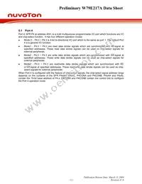 W79E217AFG Datasheet Page 12