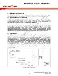 W79E217AFG Datasheet Page 13