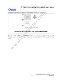 W79E825ASG Datasheet Page 13