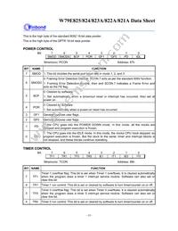 W79E825ASG Datasheet Page 18