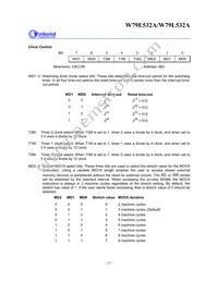 W79L532A25FL Datasheet Page 12