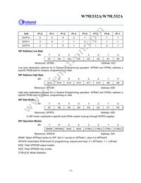 W79L532A25FL Datasheet Page 18