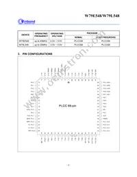 W79L548A25PL Datasheet Page 4