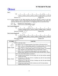 W79L548A25PL Datasheet Page 16