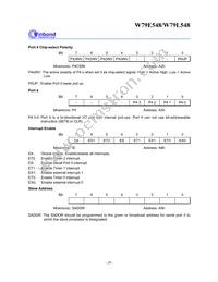 W79L548A25PL Datasheet Page 20