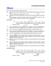 W79L549A25PL Datasheet Page 13