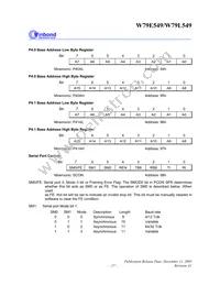 W79L549A25PL Datasheet Page 17