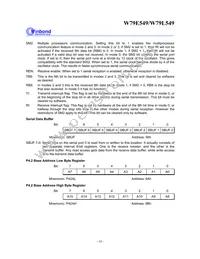 W79L549A25PL Datasheet Page 18