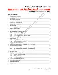 W79L632A25DL Datasheet Cover