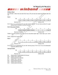 W79L632A25DL Datasheet Page 17
