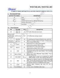 W83176G-401 Datasheet Page 7