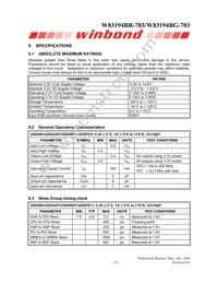 W83194BG-703 Datasheet Page 23