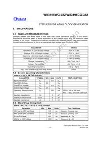 W83195WG-382 Datasheet Page 22