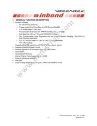 W83303AG Datasheet Page 3