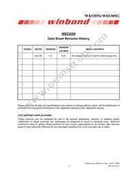 W83305G Datasheet Page 2