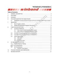 W83602G Datasheet Page 2