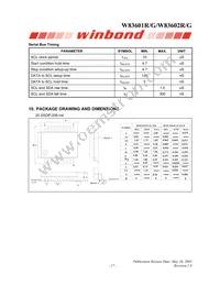 W83602G Datasheet Page 17