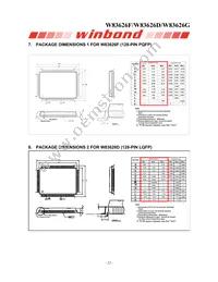 W83626G Datasheet Page 22