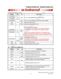 W83627EHG-UB5885009AH-H VERSION Datasheet Page 23