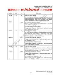 W83697UG Datasheet Page 13