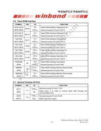 W83697UG Datasheet Page 19