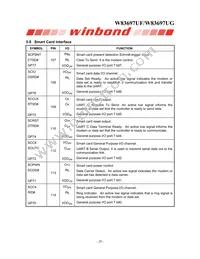 W83697UG Datasheet Page 20