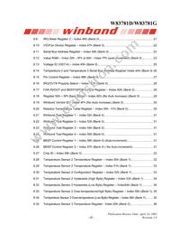 W83781G Datasheet Page 3
