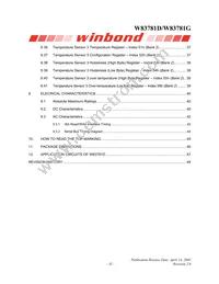 W83781G Datasheet Page 4